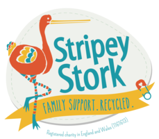 Stripey Stork - Family Support. Recycled.