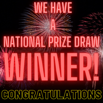 We have a national prize draw winner! Congratulations